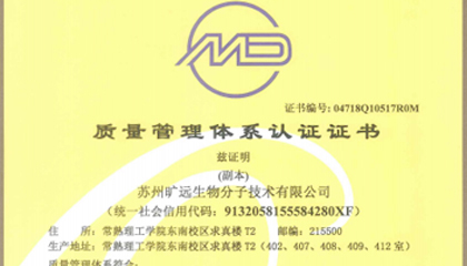喜大普奔！！！我司通过ISO9001质量系统认证
